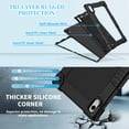 thumbnail image 5 of JBuwsdan for onn 11" Core Tablet (2026 Model) Tablet Case,for Onn 11 Tablet Pro 2024 Model Case,Heavy Duty Protective Case with Kickstand Shoulder Strap Case(Black), 5 of 5