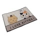 thumbnail image 2 of Alfombrilla antideslizante, cómoda y bonita, ideal para la cocina, el salón o el baño, con diseño de gatitos, 40 x 60 cm., 2 of 13