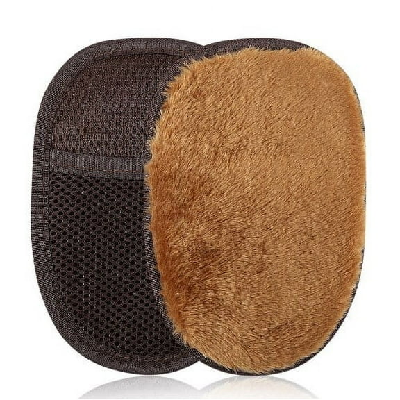 LEXSOMEO Shoe Polishing Cleaning Glove Leather Buffing Cloth Portable Shoe Cleaner Brush Shoe Shine Brush Shoe Polish Applicator For Leather Shoes And Boots