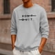 thumbnail image 5 of Amzcrzy Sudadera Para Hombre, Informal, A La Moda, Con Cuello Redondo Y Manga Larga, Color Gris, Talla S, 5 of 6