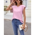 thumbnail image 2 of Cap Sleeve Tops for Women Summer Basic Tee Shirts Casual Loose Fit Tank Tops 2024 Fashion Shermie, 2 of 6