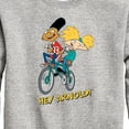 thumbnail image 3 of Hey Arnold! - Arnold and Gerald on Bike - Toddler And Youth Crewneck Fleece Sweatshirt, 3 of 5