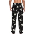 thumbnail image 3 of Daiia Rose Flowers Men's Sleep Pant with Pockets and Drawstring,Pajama Pants-Medium, 3 of 9