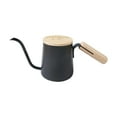 thumbnail image 1 of AMLESO Pour over Coffee Kettle 250ml Comfortable Grip Tea Pot for Home Camping Cafe Black, 1 of 8