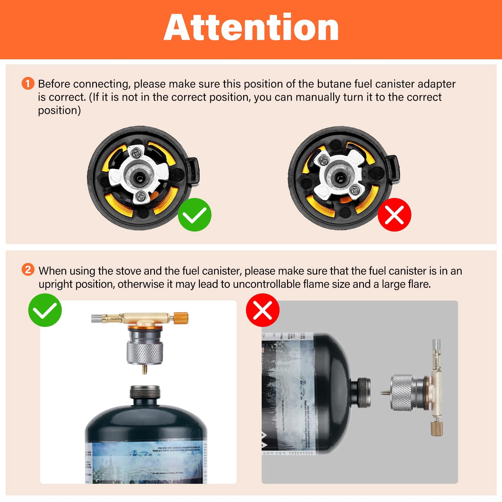 3900w Windproof Camping Stove  Gas With Piezo Ignition Backpacking Portable Two Canister Adapter For Outdoor Hiking And Picnic