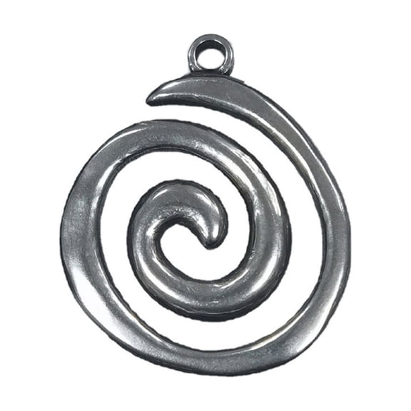 SIEYIO Stainless Steel Whirlpools Charm Spirals Swirl Pendant Antique Silver Color Alloy Material Jewelry Making DIY Necklaces