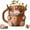 LIGHT BROWN, variant on Highland Cow Ice Cream Holder, Ice Cream Pint Holder, Popsicle Holders, Beer Can Holder, Highland Cow Decor, Highland Cow Gifts, Highland Cow Figurine
