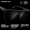 thumbnail image 6 of GRINDERPUNCH Polarized Shield Sunglasses for Men & Women, Oversized Flat Top Square Lens, UV400 Protection - Blue, 6 of 9