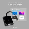thumbnail image 4 of Adaptador Convertidor Acteck AC-934725 USB Tipo C a VGA Negro, 4 of 6