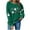 Army Green, variant on Funny Shirts for Women Halloween Ghost Crew Neck Sweatshirts Loose Fleece Lined Cute Graphic Pullover Tops Army Green, 2XL
