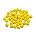 thumbnail image 4 of Bewildely Kit de cuentas de con agujeros, manualidades, fabricación de joyas, dijes, juego de cuentas de 16mm, colores, bola Kits de decoración para fiestas Amarillo, 4 of 6