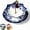 Blue, variant on Gfplyw Ceramic Tea Umbrella Diffuser, Rotating Porcelain Strainer with Fine Micro-Pore & Drip Base, Heat-Resistant for Loose Tea & Coffee