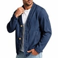 thumbnail image 4 of Admvng Men's Denim Cardigan Jacket Long Sleeve Open Front Casual Jean Outerwear Lightweight Layering Shacket, 4 of 8