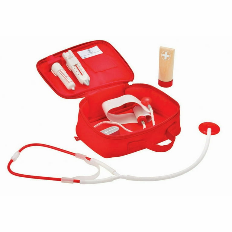 Hape Pretend Play Medical Set - Doctor on Call Wooden Toy Kit for