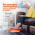 thumbnail image 2 of Power Legs Electric Foot Massager Machine with Remote Control, Adjustable Speed, Vibration - Calf Massager - Feet Massager (Orange), 2 of 9