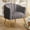 Gray, variant on SEYNAR Oversized Glam Velvet Pumpkin Barrel Accent Chair,Modern Upholstered Cream Side Sofa Armchair for Living Room,Vanity (Grey)