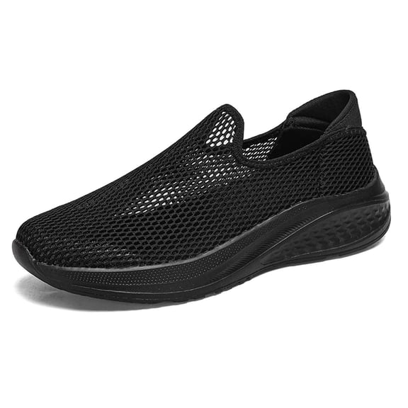 Mens Shoes,Breathable On Loafers Lightweight Mesh Casual Walking Shoes for Outdoor Running Gym Yoga And Beach Activities,Shoes for Men,Black,13
