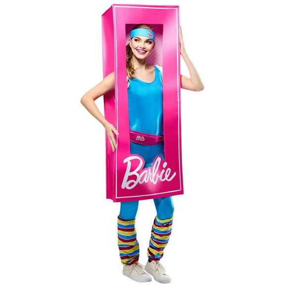 Barbie Classic Life-Size Doll Box Costume for Adults by Rubies, Women's One Size