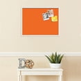 thumbnail image 3 of PinPix ArtToFrames 25x18 Custom Cork Bulletin Board    Poster Board Has a Fabric Style Canvas Finish, Framed in Satin White Frame (PinPix-517), 3 of 5