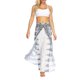 thumbnail image 1 of VISgogo Pantalones de pierna ancha de verano para mujer, pantalones sueltos sueltos de tiro medio con estampado bohemio con divisiones para yoga, playa, vacaciones VISgogo  moda, 1 of 9