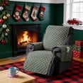 thumbnail image 5 of Behome Recliner Chair Covers, Non Slip Covers for Recliner Chair with Pocket, Recliner Couch Slipcover Furniture Protector with Elastic Straps for Kids((Dark Gray, 25"), 5 of 6