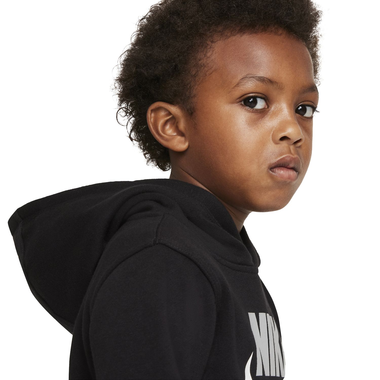 Nike Boys' Fleece Pullover Hoodie Black photo 4
