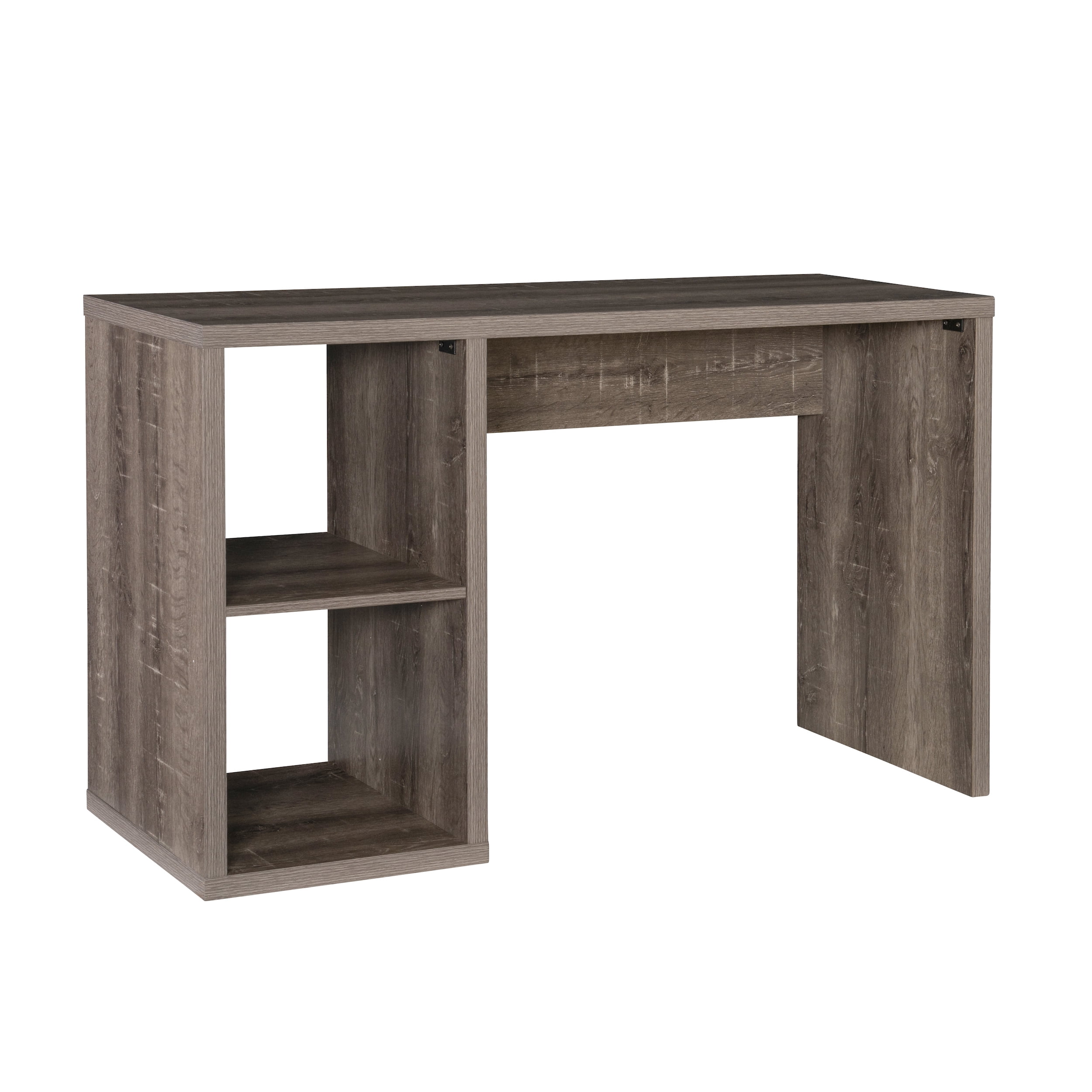 Linon Duhon Transitional Double Cubby Storage Writing Desk, Gray