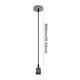 thumbnail image 4 of Likrtyny Portalámparas Con Tornillo E27 Portalámparas para Del (negro), 4 of 7