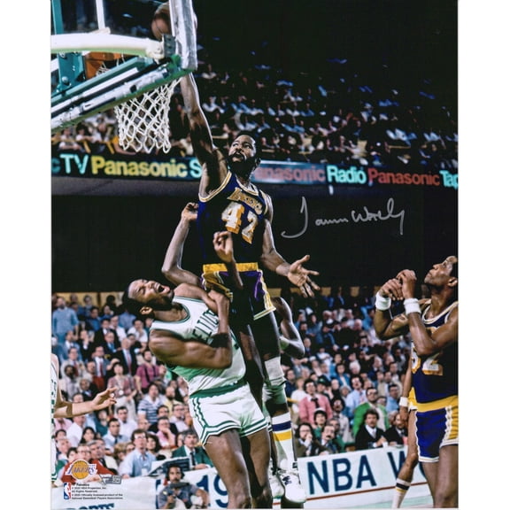 James Worthy Los Angeles Lakers Autographed 16" x 20" 1984 NBA Finals Dunk Photograph - Fanatics Authentic Certified