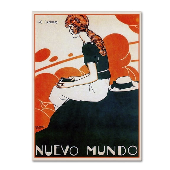 Trademark Fine Art Vintage Lavoie Mag 11 Canvas Wall Art - 14x19