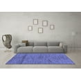 thumbnail image 3 of Ahgly Company Machine Washable Indoor Rectangle Abstract Blue Modern Area Rugs, 2' x 5', 3 of 4
