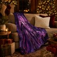 thumbnail image 3 of Moonlit Woman with White Stag in Forest, Purple Fantasy Style for Deer Lovers, Crystal Woodland Scene and Birthday Gift, Soft Flannel Blanket for Bedroom and Reading Nook, Home Decor, 3 of 9