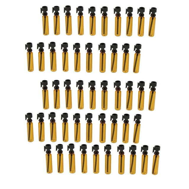 50PCS 1 ml Mini de aceites esenciales Baoblaze botella de perfume vacía