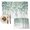 Sage Green White, variant on Eucalyptus Leaves Farmhouse Placemats Set of 4, Spring Botanical Washable Wipeable Table Mats for Dining Tables, Indoor Outdoor Kitchen Place Mats for Holiday Party Table Decor