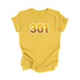thumbnail image 1 of 301 Baltimore Maryland USA Code Régional Skyline de la Ville Cadeau - T-Shirt Unisexe - Inspired X, 1 of 1