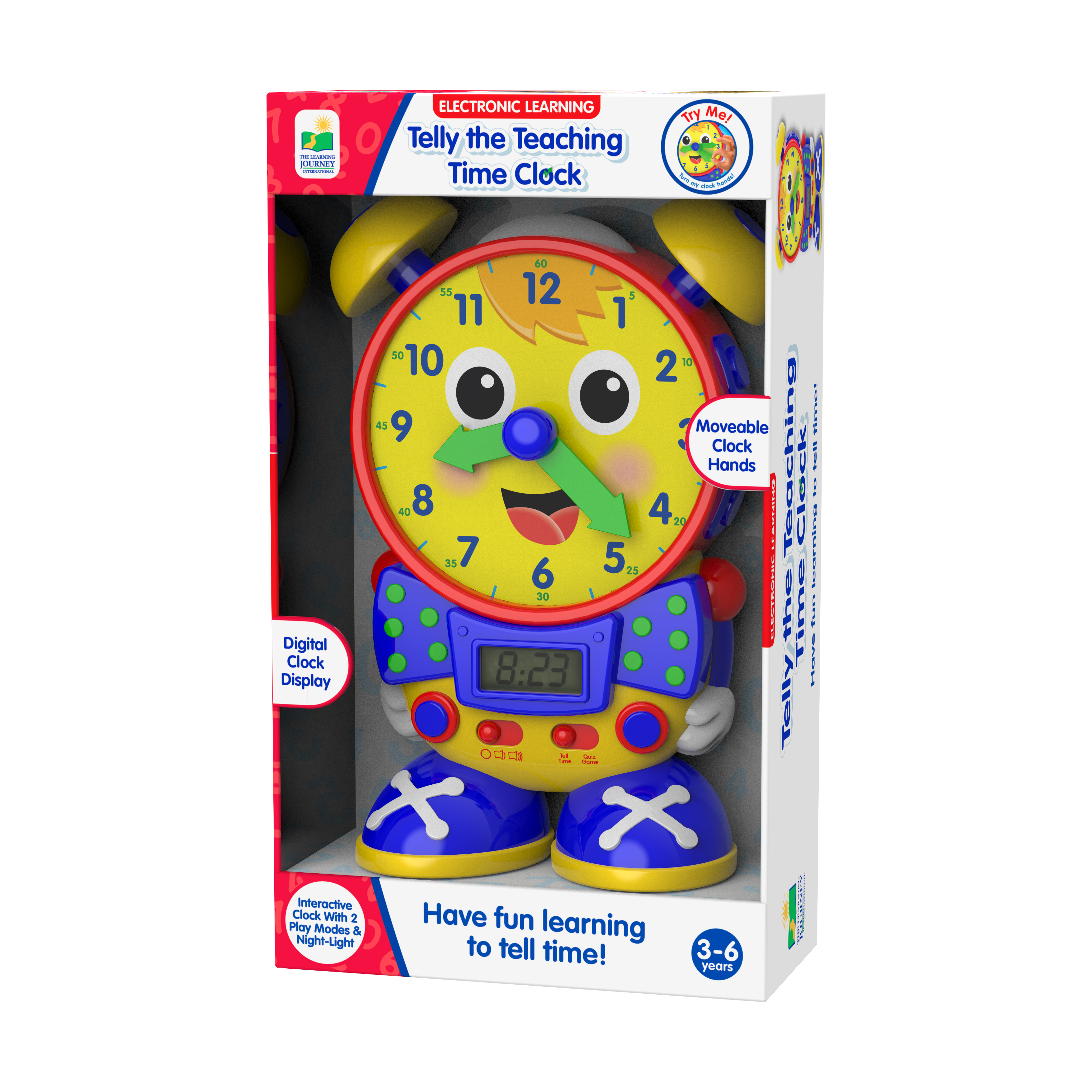 The Learning Journey Electronic Learning - Telly the Teaching Time Clock