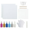 thumbnail image 3 of Hello Hobby Paint Pouring Kit, Multi-Color, Makes 2 Fluid Art Projects | Ages 8+, 16 Pieces, 3 of 11