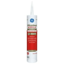 GE Siliconized Acrylic Advanced Sealant Kitchen & Bath, Pack of 1, Clear 10 fl oz Cartridge