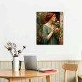 thumbnail image 2 of ONETECH John William Waterhouse Canvas Prints - The Soul of the Rose Poster - Realism Romantic Artwork Woman Portrait Oil Painting Wall Art Renaissance Art Prints Canvas framed - 16x20 Inch, 2 of 3