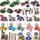 thumbnail image 2 of Bloques de construcción militares, figuras de soldados, regalos, juguetes, armas, caballero Medieval, legión, faraón egipcio, la guerra de las rosas, tienda de campaña de caballos de guerra, 2 of 4