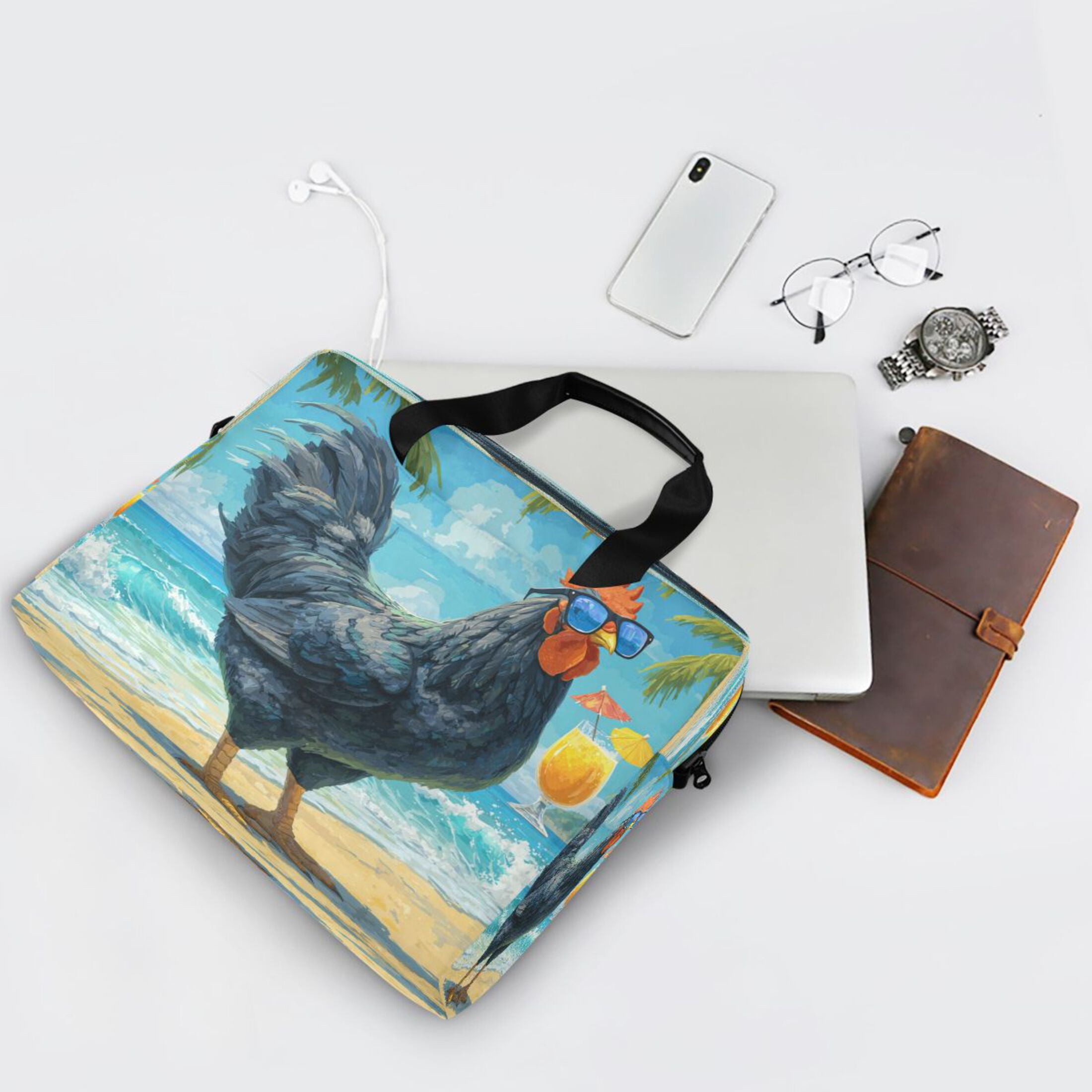 Laptop Bag Laptop Briefcase 15.7 x 3 x 11.8 Inches Laptop Bag Briefcases Laptop Storage Travel Laptop Bag Work Laptop Bag Black Rooster