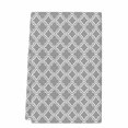 thumbnail image 2 of Dark Grey Morocco Kitchen Towels Set of 1, Modern Abstract Classic Geometric Absorbent Dish Towels for Kitchen, Microfiber Hand Towel, Quick Drying Tea Towel for Cleaning Decorative Dishcloths, 2 of 7