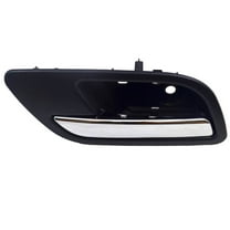 PT Auto Warehouse GM-2546MA-RL - Inner Interior Inside Door Handle, Black (Ebony) Housing with Chrome Lever - Driver Side Rear Fits select: 2007-2014 CHEVROLET SILVERADO, 2007-2014 CHEVROLET TAHOE