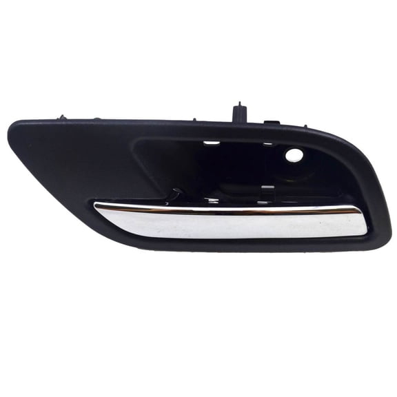 PT Auto Warehouse GM-2546MA-RL - Inner Interior Inside Door Handle, Black (Ebony) Housing with Chrome Lever - Driver Side Rear Fits select: 2007-2014 CHEVROLET SILVERADO, 2007-2014 CHEVROLET TAHOE