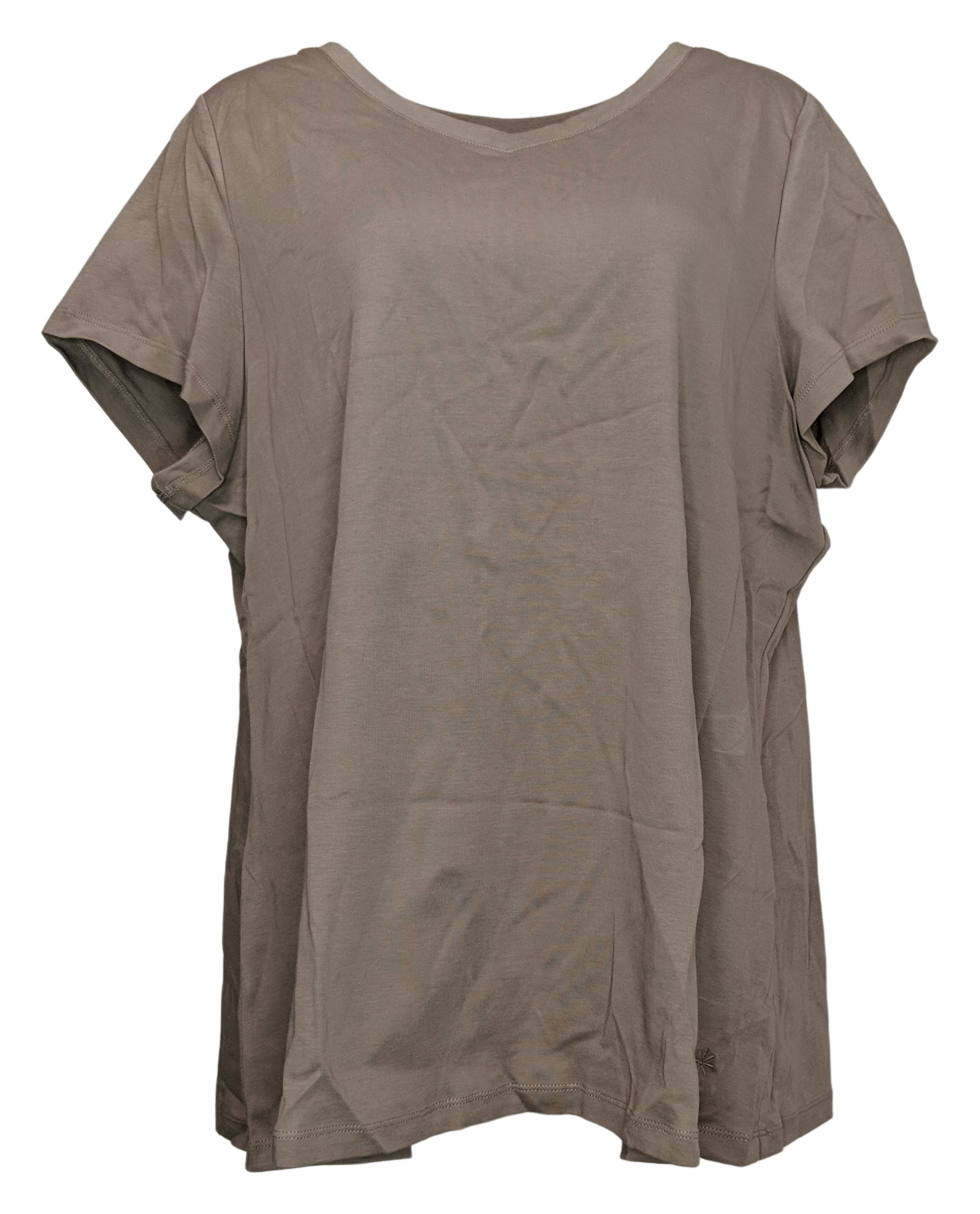 2X Pima Cotton T-Shirt Brown A380859 