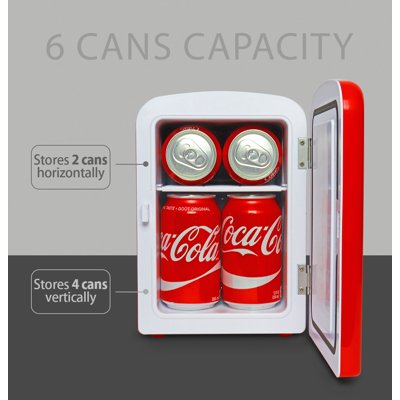 Buy Coca Cola 4 Liter 6 Can Polar Bear Mini Fridge Ac Dc Cooler Warmer Use At Home Office Dorm Car Boat Online In New Zealand 5893636