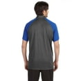 thumbnail image 3 of All Sport Unisex Performance Three-Button Raglan Polo M1829, 3 of 3