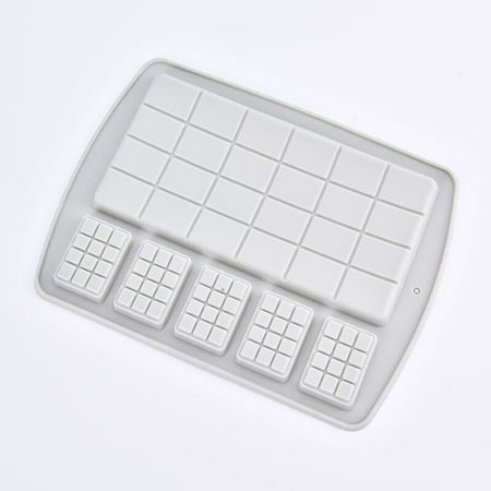 

Silicone Mold Waffle Chocolate Mold Fondant Bakery Candy Bar Mold Cake Mod Decor Kitchen Baking Accessories 1 Pc