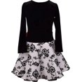 thumbnail image 2 of Bonnie Jean Christmas Holiday Velvet Drop Waist Dress Girls 2T-16, 2 of 3