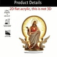 thumbnail image 4 of SLYNSHome Christmas Nativity Scene Decorations,Acrylic Jesu Figurines Tabletop Ornaments Holy Religious Gifts Christian Holiday Decor, 4 of 7